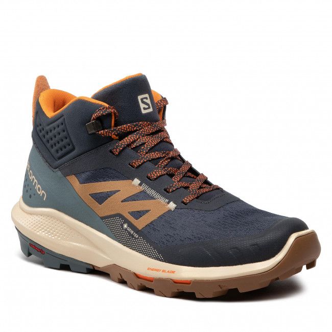 Scarpe da trekking Salomon - Outpulse Mid Gtx GORE-TEX 415895 26 V0 Ebony/Bleached Sand/Vibrant Orange