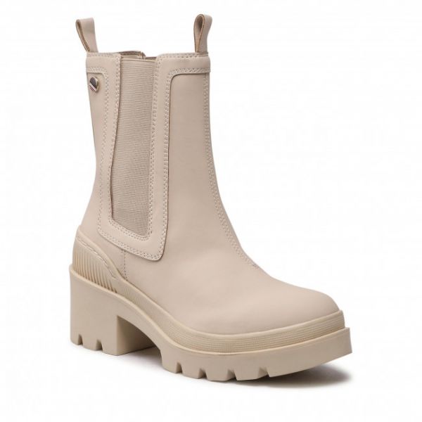 Tronchetti Tommy Hilfiger - Heeled Chelsey Boot Bio FW0FW06677 Classic Beige ACI