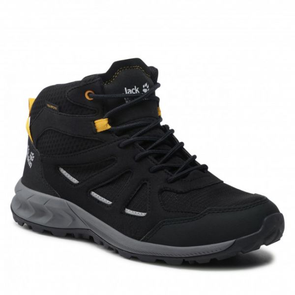 Scarpe da trekking Jack Wolfskin - Woodland 2 Texapore Mid M 4051261 6055 Black/Burly Yellow Xt Scarpe da trekking Jack Wolfskin - Woodland 2 Texapore Mid M 4051261 6055 Black/Burly Yellow Xt