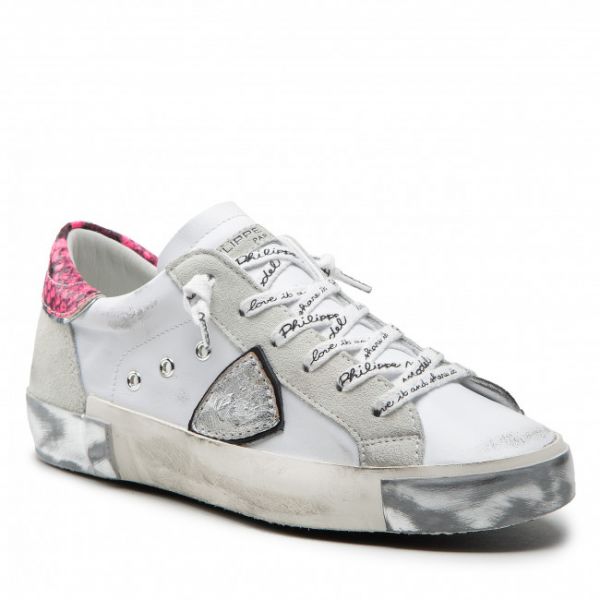Sneakers PHILIPPE MODEL - Prsx PRLD VA07 Blanc/Fucsia Sneakers PHILIPPE MODEL - Prsx PRLD VA07 Blanc/Fucsia