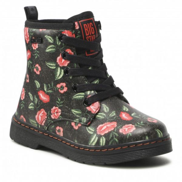 Scarponcini BIG STAR - KK374135 Black/Red Flo Scarponcini BIG STAR - KK374135 Black/Red Flo