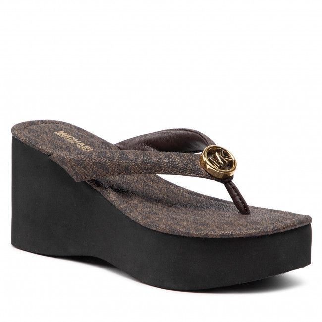 Infradito MICHAEL Michael Kors - Sarita Wedge Flip Flop 40T2SRFA1B Brown