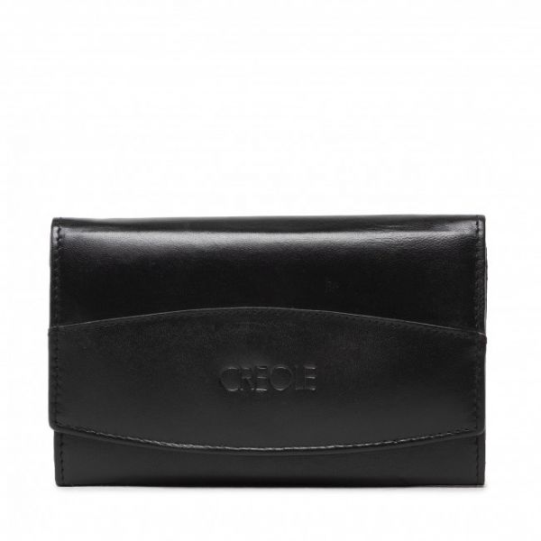 Portafoglio grande da donna CREOLE - CP10 RD-06-GCL Black