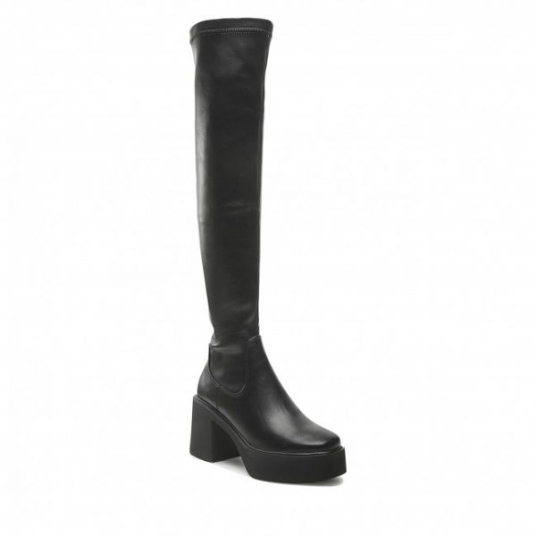 Stivali sopra il ginocchio BETSY - 928001/04-01E Black Stivali sopra il ginocchio BETSY - 928001/04-01E Black