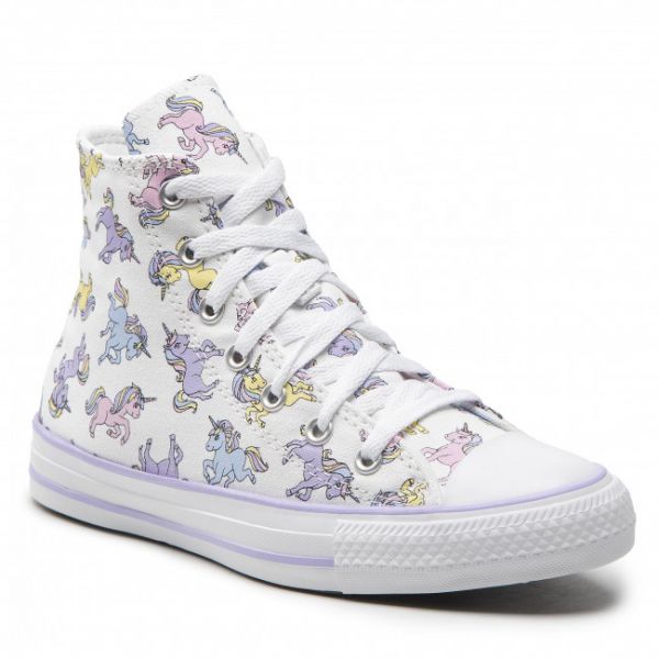 Scarpe da ginnastica Converse - Ctas Hi A01674C White/Moonstone Violet Scarpe da ginnastica Converse - Ctas Hi A01674C White/Moonstone Violet
