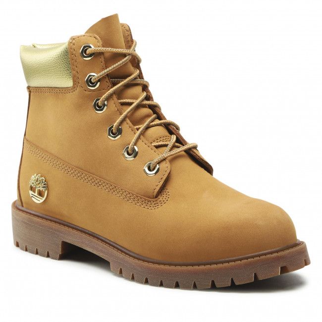 Scarponcini Timberland - Premium 6 In Waterproof Boot TB0A5SZD2311 Wheat Nubuck W Gold