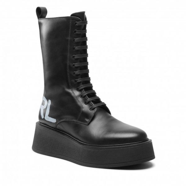 Stivali KARL LAGERFELD - KL42475 Black Lthr Stivali KARL LAGERFELD - KL42475 Black Lthr