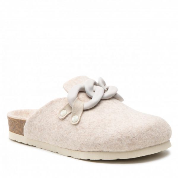 Pantofole GENUINS - Lorein G104627 Felt Beige
