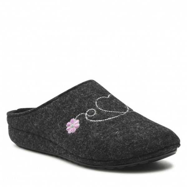 Pantofole Panto Fino - KK267027 Czarny/Róż