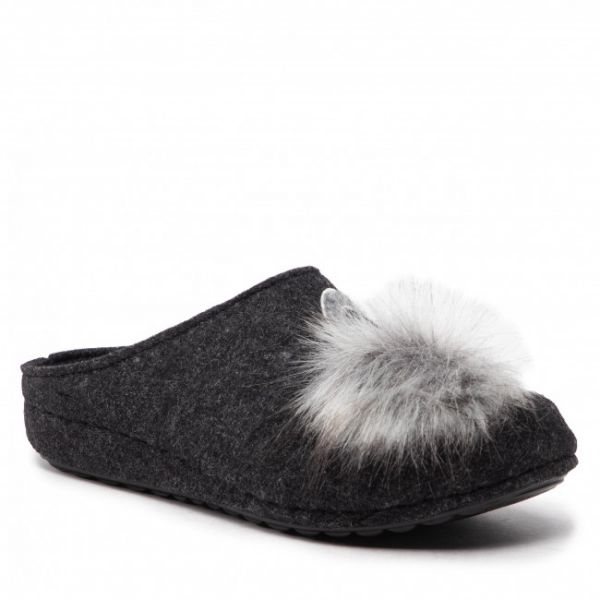 Pantofole Panto Fino - KK267050 Czarny/Szary