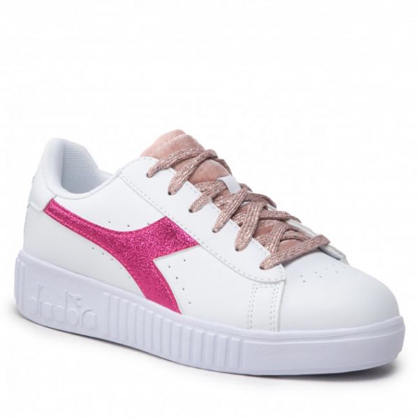 Sneakers Diadora - Game Step P Metallic Craquele Gs 101.178647 01 C3113 White/Pink Lady Sneakers Diadora - Game Step P Metallic Craquele Gs 101.178647 01 C3113 White/Pink Lady