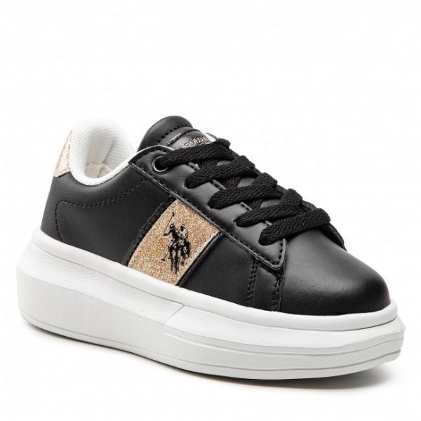 Sneakers U.S. Polo Assn. - Helis004A HELIS004K/BY2 BLK/GOL01 Sneakers U.S. Polo Assn. - Helis004A HELIS004K/BY2 BLK/GOL01