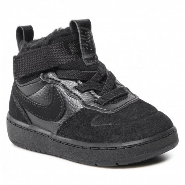 Scarpe Nike - Court Borough Mid 2 Boot Md CQ4027 001 Black/Black/Black Scarpe Nike - Court Borough Mid 2 Boot Md CQ4027 001 Black/Black/Black
