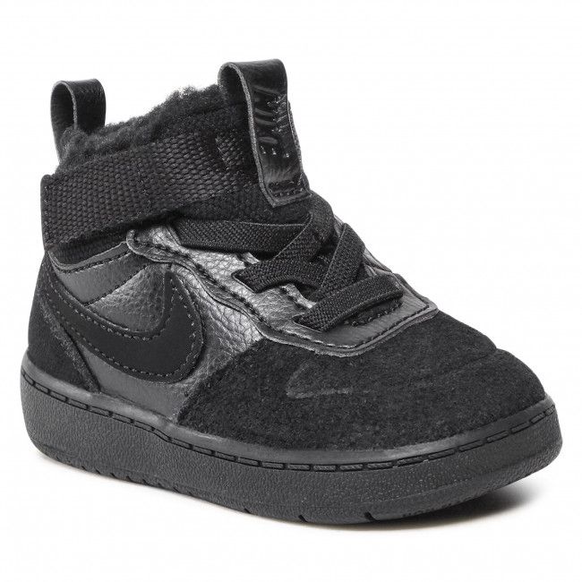 Scarpe Nike - Court Borough Mid 2 Boot Md CQ4027 001 Black/Black/Black