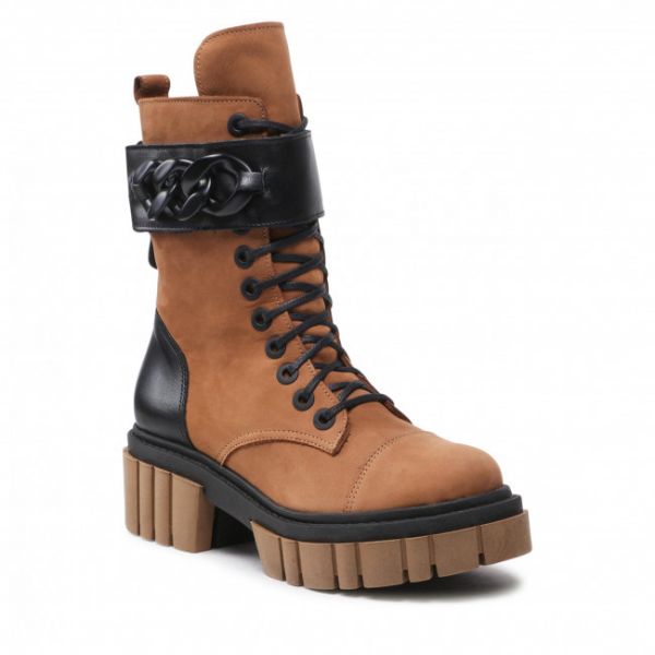 Tronchetti ROBERTO - 643 Cynamon Nubuk/Czarne Lico