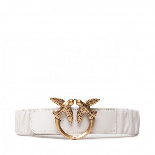 Cintura da donna Pinko - Love Ruffle 1 H4 Belt 20222 PLT01 1H212R Y87E Avorio Z14Q