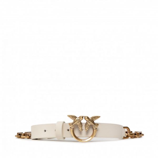 Cintura da donna PINKO - Love Day Chain Simply H2 Belt Al 22-23 PLT01 1H212Y Y5H7 Avorio Z14Q