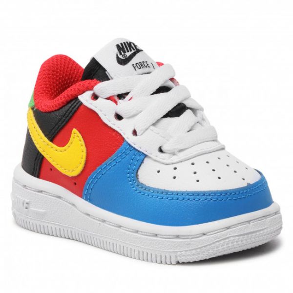 Scarpe Nike - Force 1 Lv8 Qs (TD) DO6636 100 White/University Gold Scarpe Nike - Force 1 Lv8 Qs (TD) DO6636 100 White/University Gold