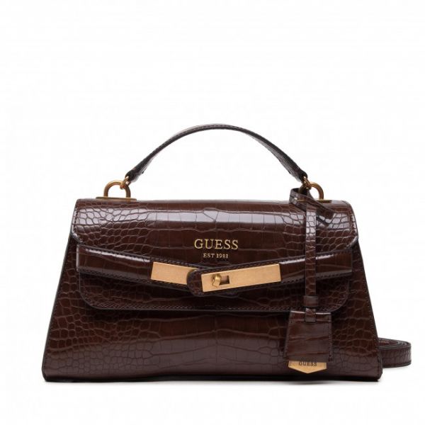 Borsetta Guess - Enisa Top Handle Flap HWCB84 21200 BRO Borsetta Guess - Enisa Top Handle Flap HWCB84 21200 BRO