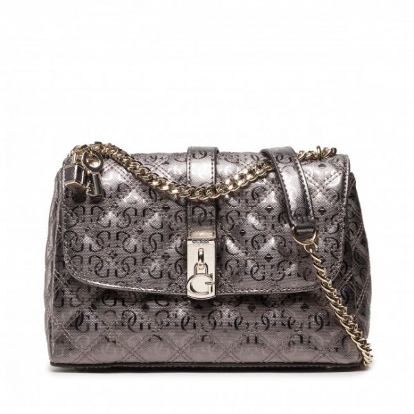 Borsetta GUESS - Gaia (GM) HWGM86 59210 PEWTER Borsetta GUESS - Gaia (GM) HWGM86 59210 PEWTER