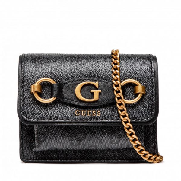 Borsetta Guess - Izzy (SB) Mini Bags HWSB86 54770 COAL LOGO Borsetta Guess - Izzy (SB) Mini Bags HWSB86 54770 COAL LOGO