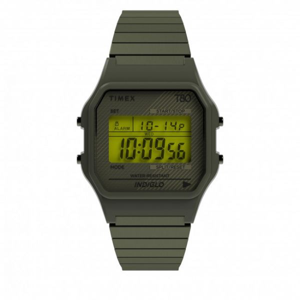 Orologio TIMEX - T80 TW2U94000 Green/Green Orologio TIMEX - T80 TW2U94000 Green/Green