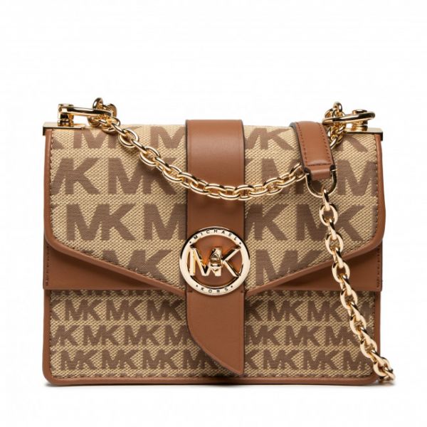 Borsetta MICHAEL Michael Kors - Greenwich 32T2GGRC5I Beige/Ebony Borsetta MICHAEL Michael Kors - Greenwich 32T2GGRC5I Beige/Ebony