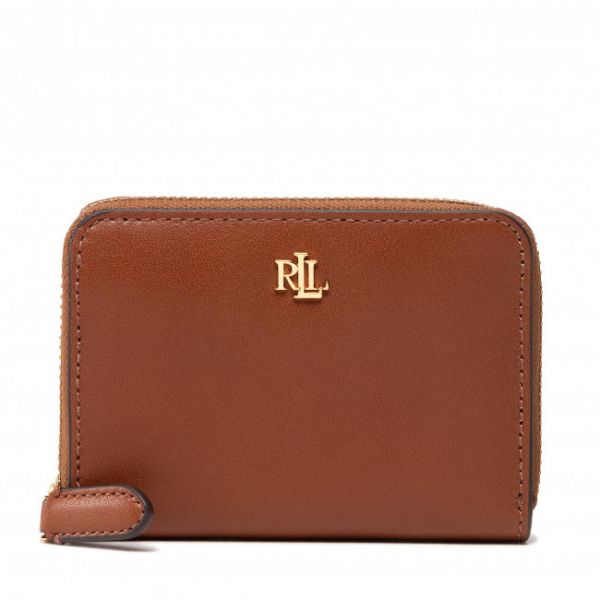 Portafoglio piccolo da donna Lauren Ralph Lauren - Sm Zip Wllet 432876729004 Lauren Tan