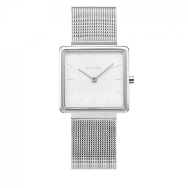 Orologio Obaku - Kvadrat V236LXCIMC Silver Orologio Obaku - Kvadrat V236LXCIMC Silver