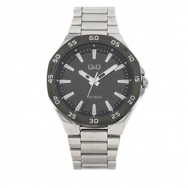 Orologio Q&Q - QZ82402 Black/Silver Orologio Q&Q - QZ82402 Black/Silver