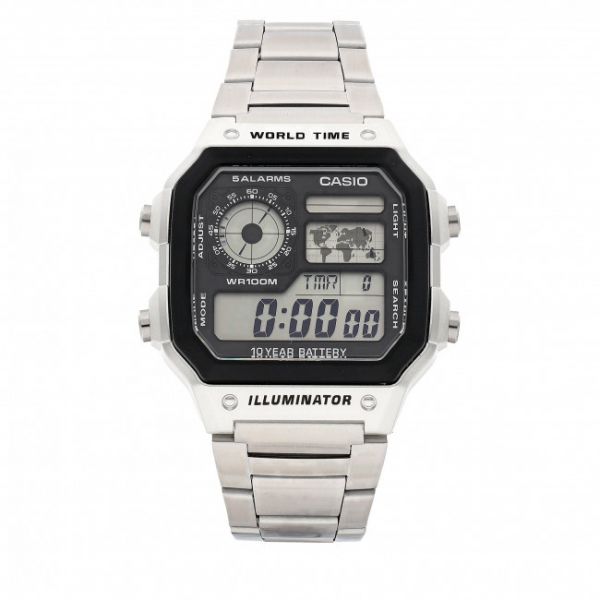 Orologio Casio - AE-1200WHD-1AVEF Silver/Silver Orologio Casio - AE-1200WHD-1AVEF Silver/Silver