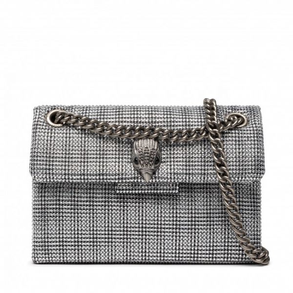 Borsetta KURT GEIGER - Fabric Mini Kensington V 3036263609 Silver Borsetta KURT GEIGER - Fabric Mini Kensington V 3036263609 Silver