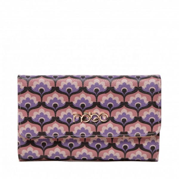 Portafoglio grande da donna NOBO - NPUR-M0041-C014 Multi Fioletowy