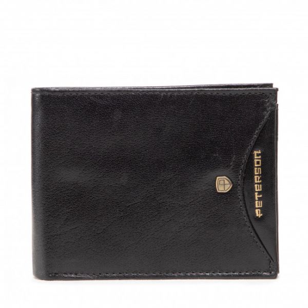 Portafoglio grande da uomo Peterson - PETERSON-PTN-304.01 Nero