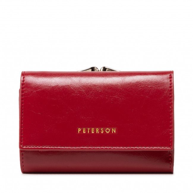 Portafoglio piccolo da donna Peterson - PL-412-1520 Red