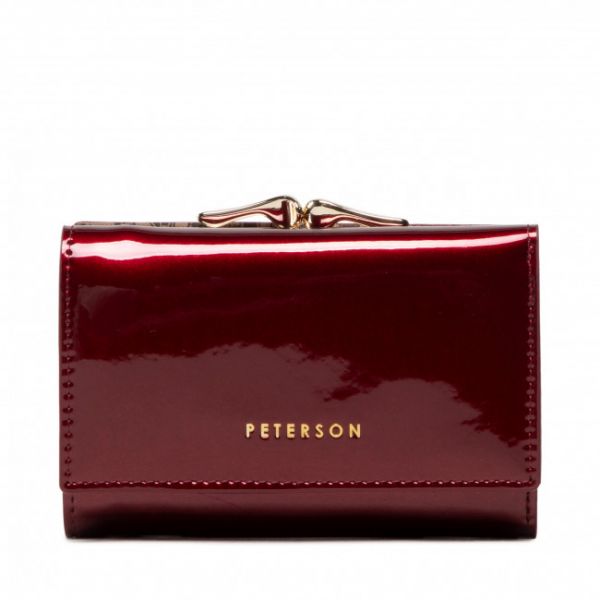 Portafoglio piccolo da donna Peterson - PTN BC-412-1612 Red