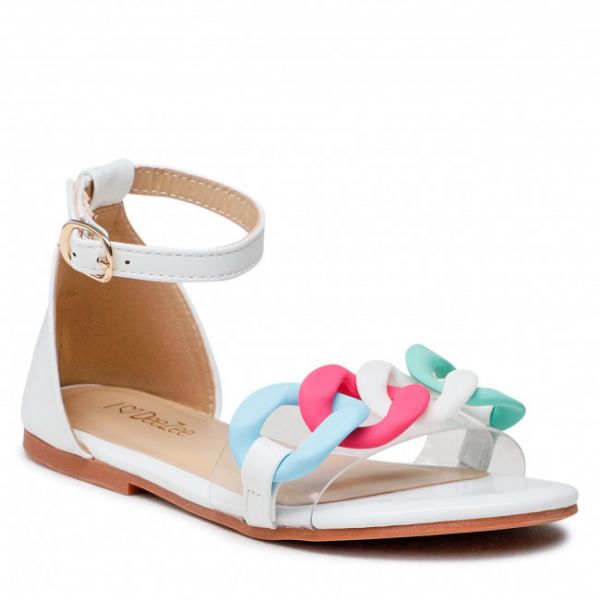 Sandali DeeZee - CS123456 White Sandali DeeZee - CS123456 White