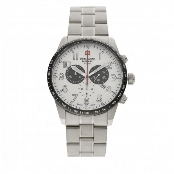 Orologio SWISS ALPINE MILITARY - 7082.9133 Silver/White
