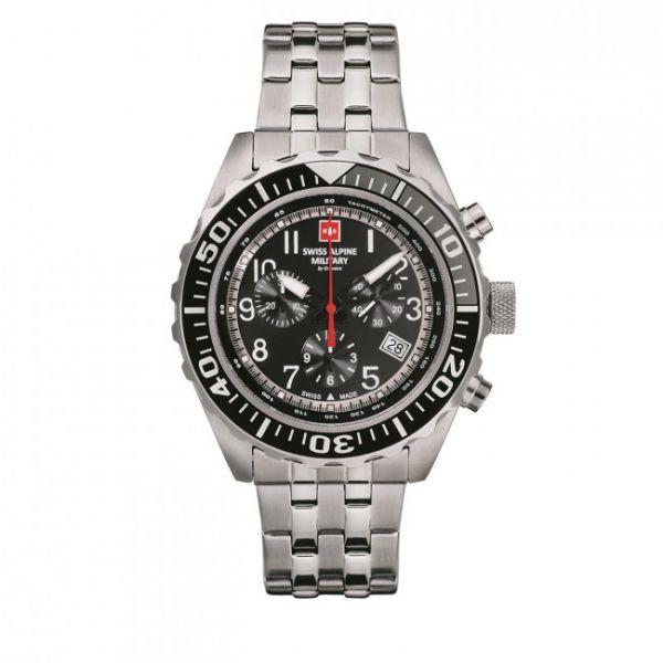 Orologio SWISS ALPINE MILITARY - 7076.9137 Silver/Black