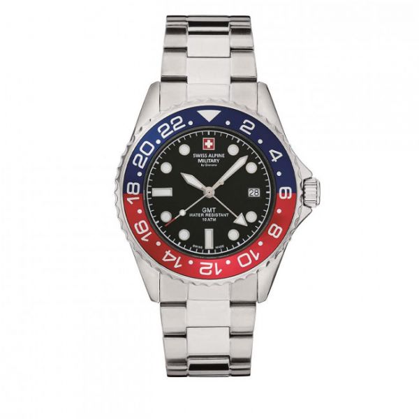 Orologio SWISS ALPINE MILITARY - 7052.1131 Silver/Black