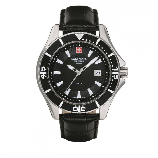 Orologio SWISS ALPINE MILITARY - 7040.1537 Black/Silver/Black