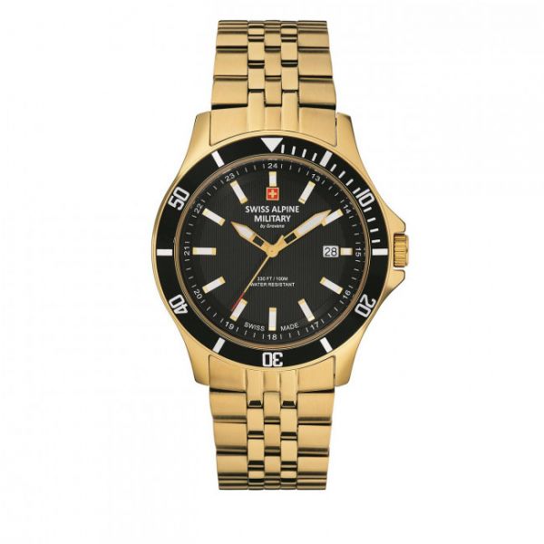 Orologio SWISS ALPINE MILITARY - 7022.1117 Gold/Gold