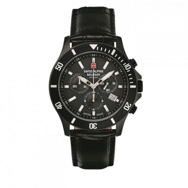 Orologio SWISS ALPINE MILITARY - 7022.9577 Black/Black
