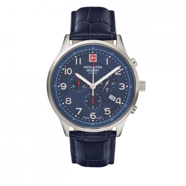Orologio SWISS ALPINE MILITARY - 7084.9535 Blue/Silver/Blue