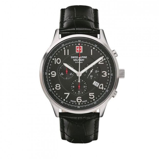 Orologio SWISS ALPINE MILITARY - 7084.9537 Black/Silver/Black