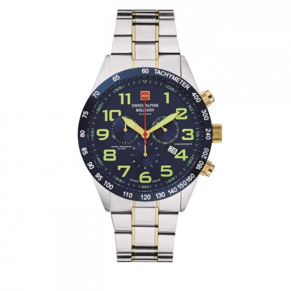 Orologio SWISS ALPINE MILITARY - 7047.9145 Silver/Navy