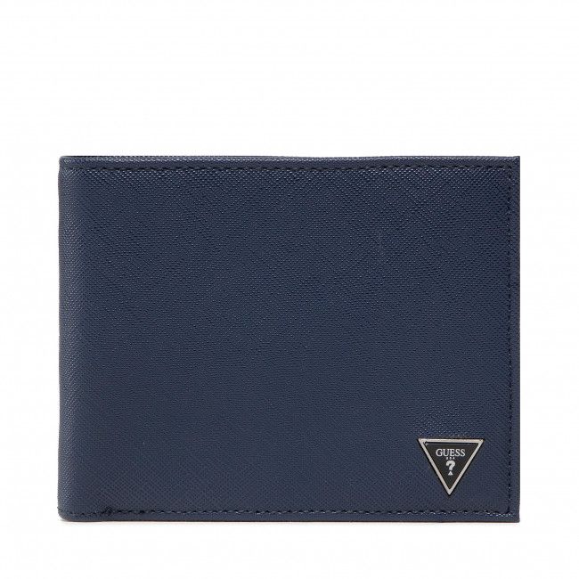 Portafoglio grande da uomo GUESS - Certosa Billfold W C.P. SMCRTO LEA20 BLU