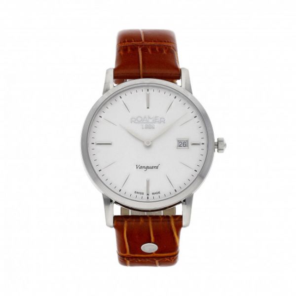 Orologio ROAMER - Vanguard Slim Line 979809 41 25 09 Brown/Silver