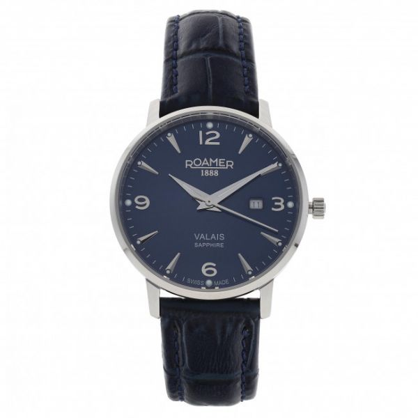 Orologio ROAMER - Valais 958844 41 44 05 Silver/Navy Orologio ROAMER - Valais 958844 41 44 05 Silver/Navy