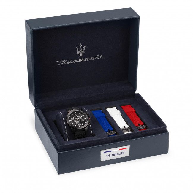 Orologio MASERATI - Successo SET Chrono R8871648006 Black/Black